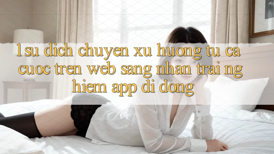 1. Sự dịch chuyển xu hướng: Từ cá cược trên Web sang nhận trải nghiệm App di động