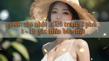 go88 cập nhật 2026 trong 3 phút   từ góc nhìn bảo mật