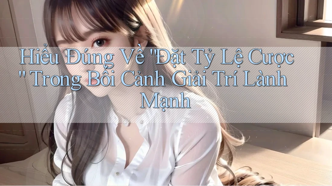 Hiểu Đúng Về “Đặt Tỷ Lệ Cược” Trong Bối Cảnh Giải Trí Lành Mạnh